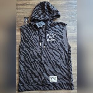 Under Armour Project Rock Rival Fleece Sleeveless Full-Zip Hoodie L